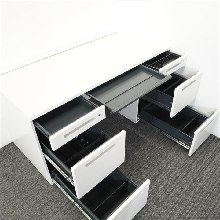 イトーキ ＣＺＲ 両袖机 147 3X3段 H720 ホワイト