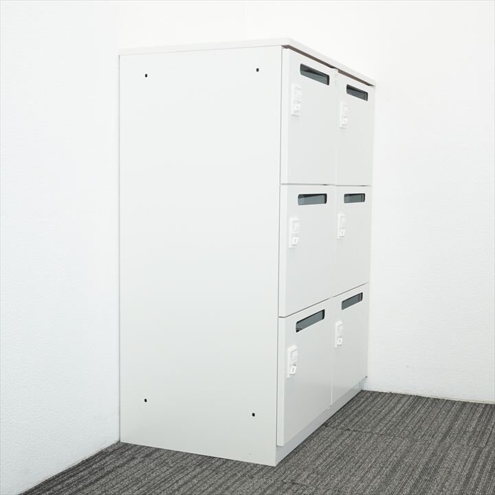 イトーキ M型 ダイヤル式6人用パーソナルロッカー 天板付 W900 D515 H1150 W9色