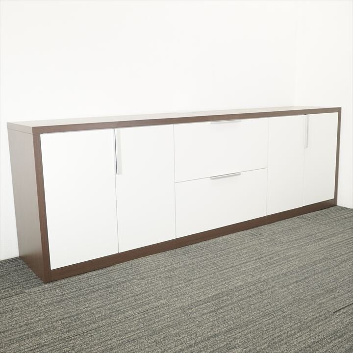 【自社便対応】木製サイドボード イトーキ インフューズ 3連 W2395