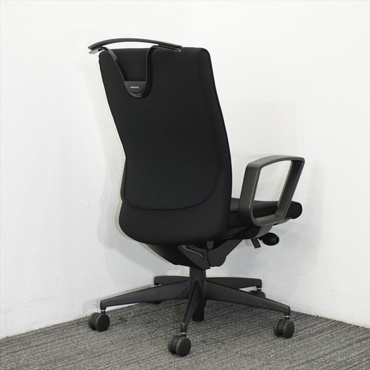 コクヨ プント 固定肘 ハイバック ハンガー付 ブラック