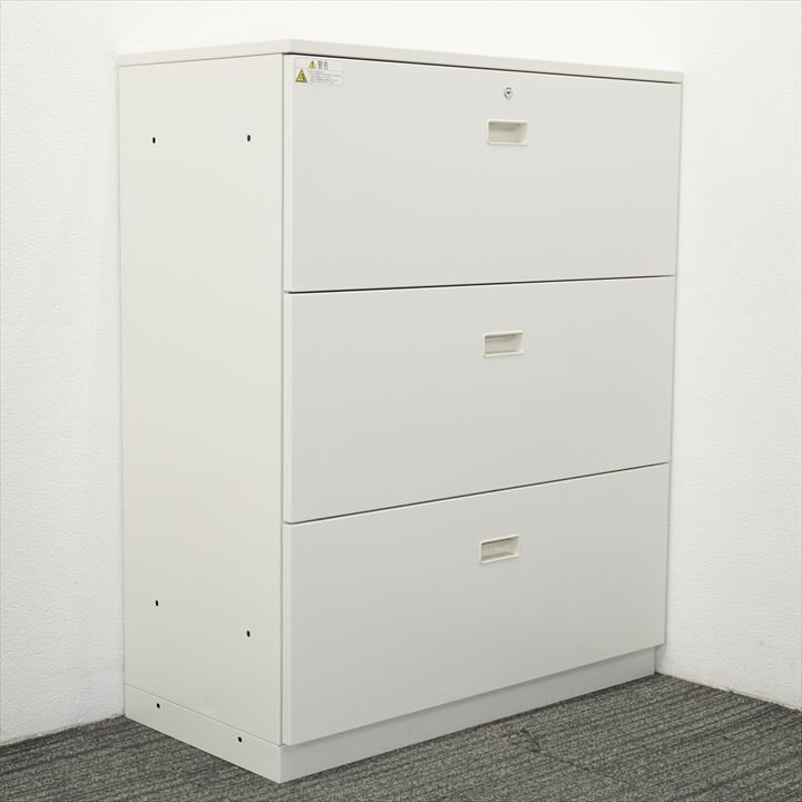 イトーキ シンライン（後期）3段ラテラル書庫 天板付 H1120 W9色