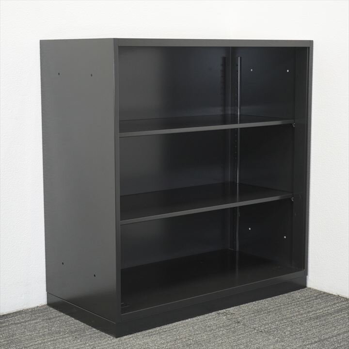 ウチダ オープン書庫 W900 D450 H950 ブラック
