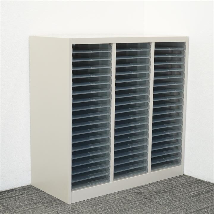 コクヨ 整理庫 ３列１８段 オープントレー W880 D400 H880 特価品（4）