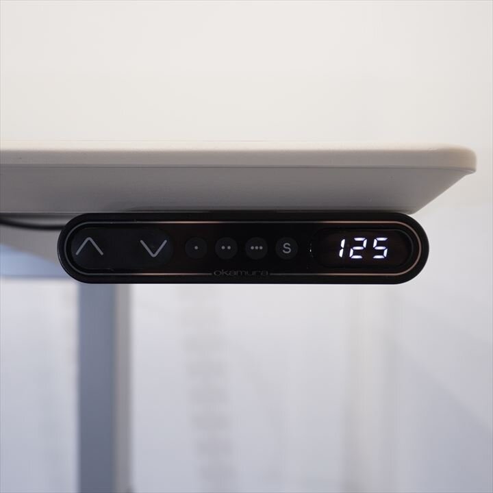 オカムラ スイフト 昇降ミーティングテーブル W2100 D1100 H700-1250