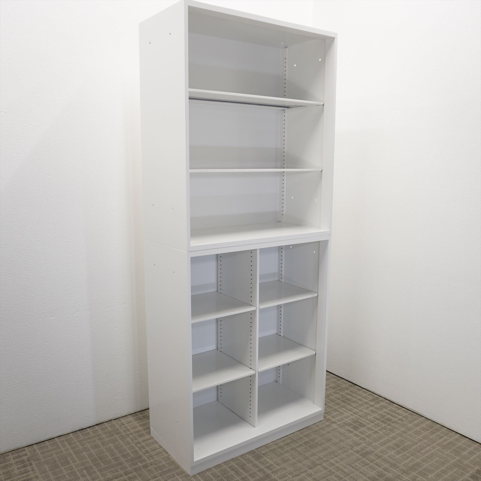 コクヨ エディア 2列オープン＋オープン書庫 W900 D450 H2150