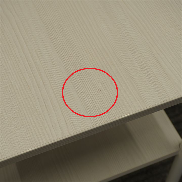 イトーキ オリゴテーブル 電話台 W450 D450 H720 アッシュドパインL／ホワイト