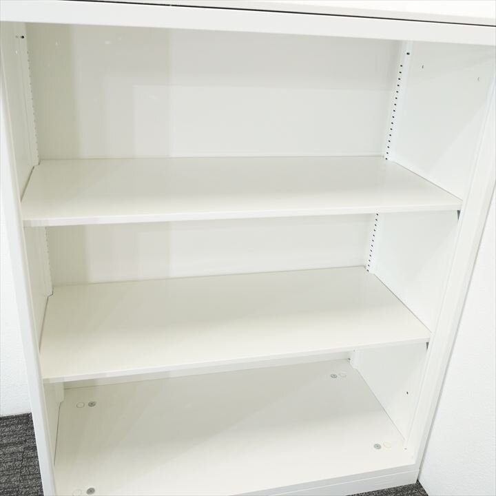 オカムラ レクトライン オープン書庫 天板付 W900 D450 H1115