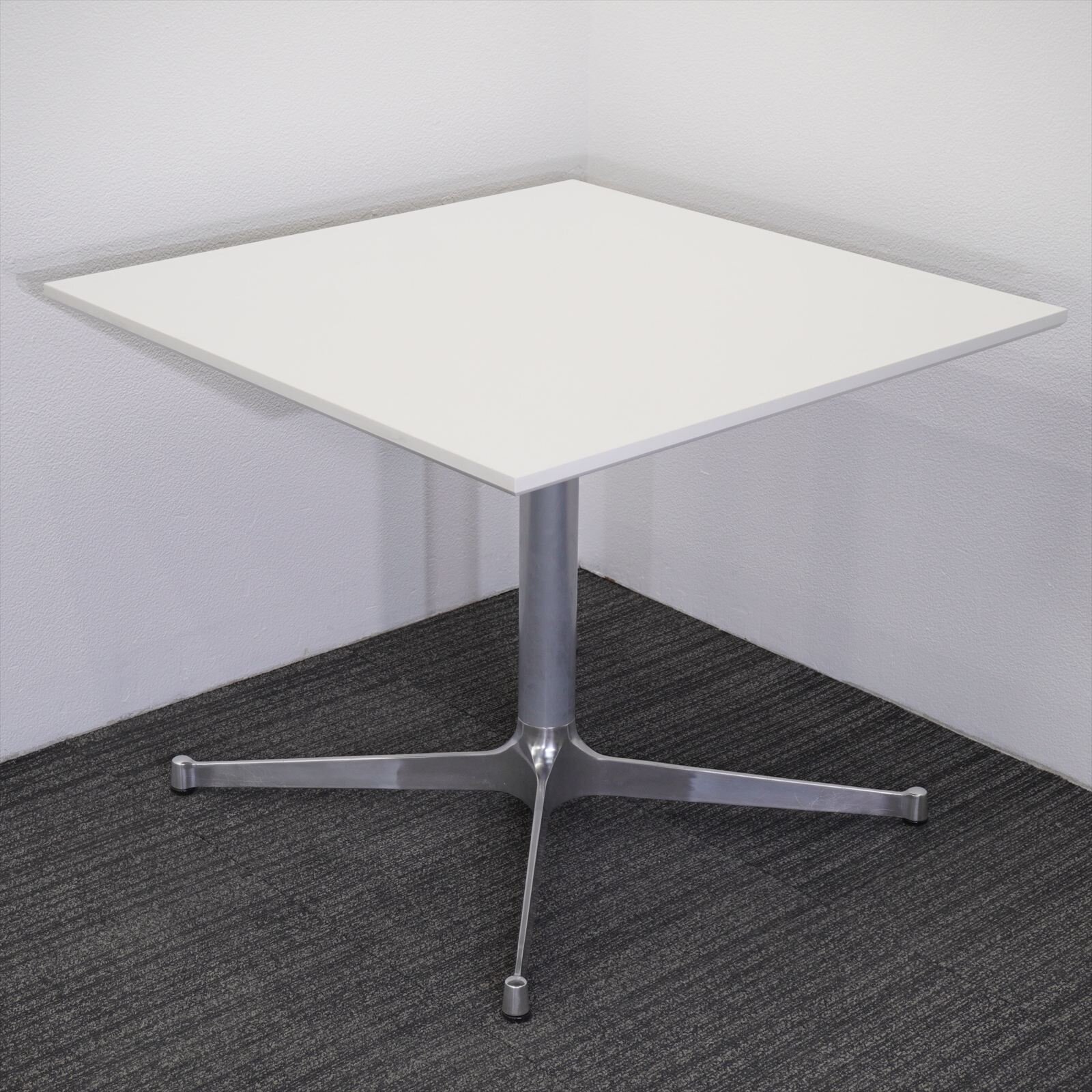 ミーティングテーブル W900 D900 H715 ホワイト