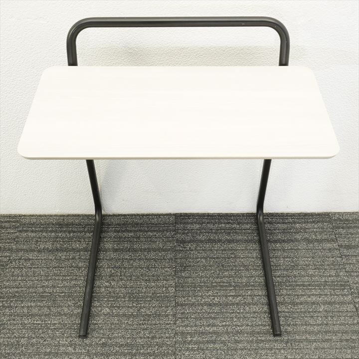 オカムラ シェリル パーソナルテーブル ブラック脚 プライズウッドライト W600 D440 H704