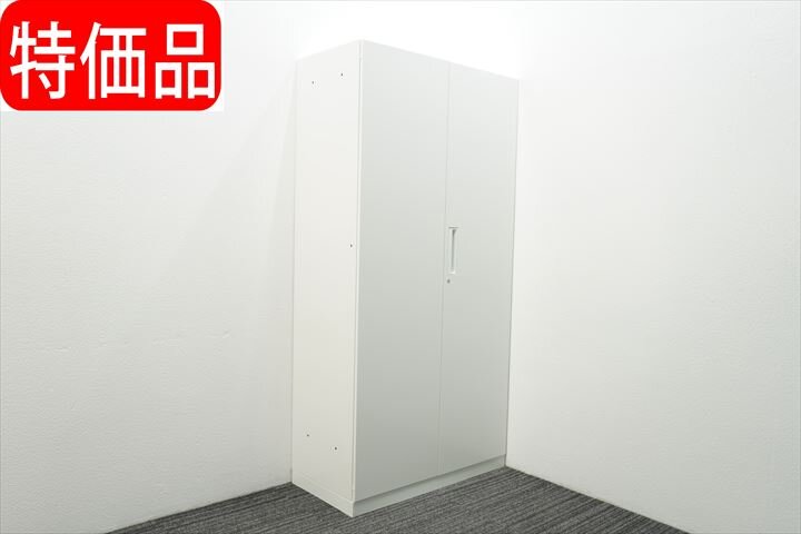 コクヨ エディア 両開き書庫 H1810 ホワイト 特価品 (3)