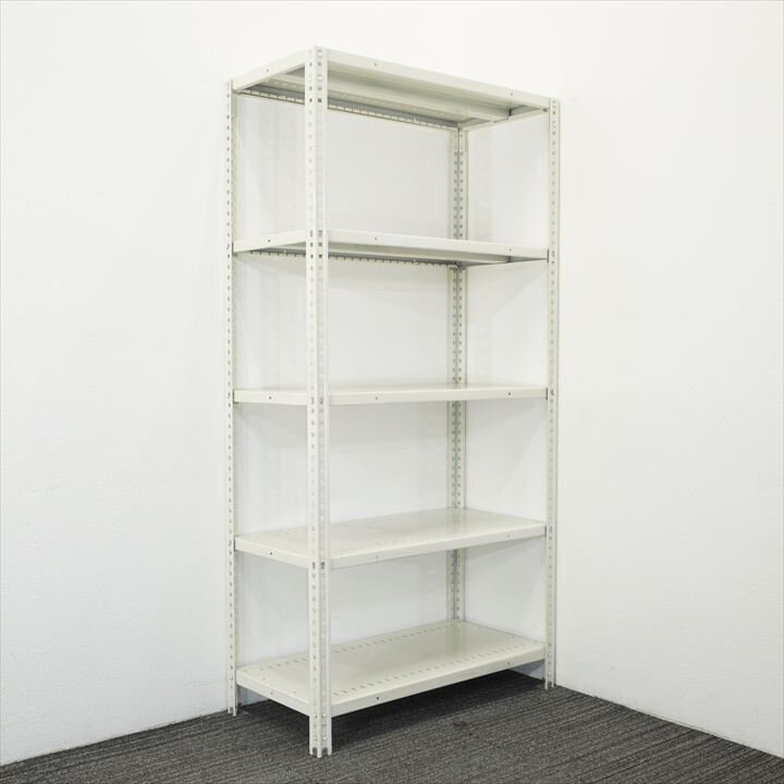 【自社便対応のみ】オカムラ 軽量棚 天地５段 150㎏/１段 W900 D450 H1800