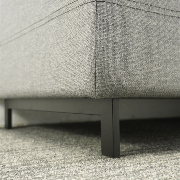 オリバー ロビーベンチ グレー W1200