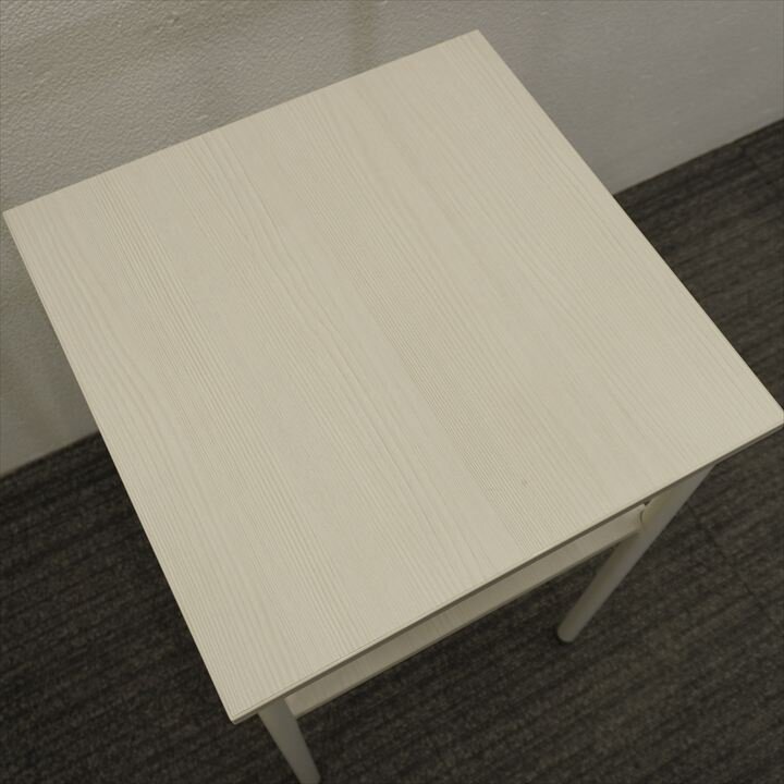 イトーキ オリゴテーブル 電話台 W450 D450 H720 アッシュドパインL／ホワイト