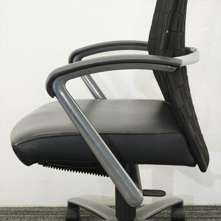 デイビス 肘付 ブラック (2)