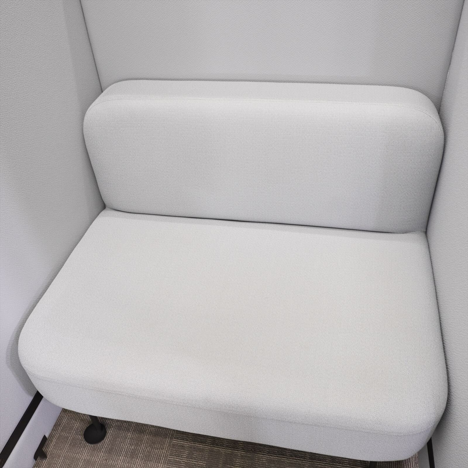 ウチダ ピルヴィオ2パネルシステム ブースセット ラウンジブースタイプ 片面用 グレー W1200 D900 H1350