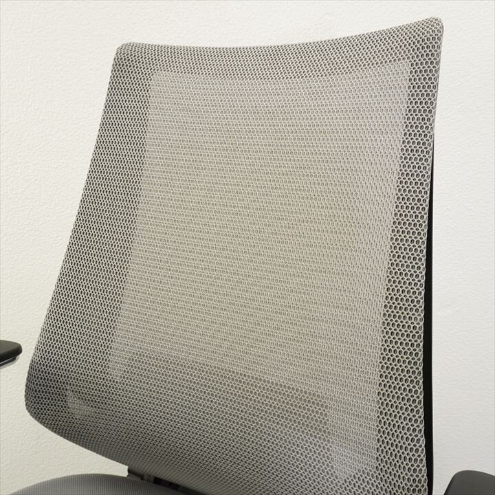 コクヨ デュオラ ハイチェアー 固定肘 ハイバック ランバー付 グレー