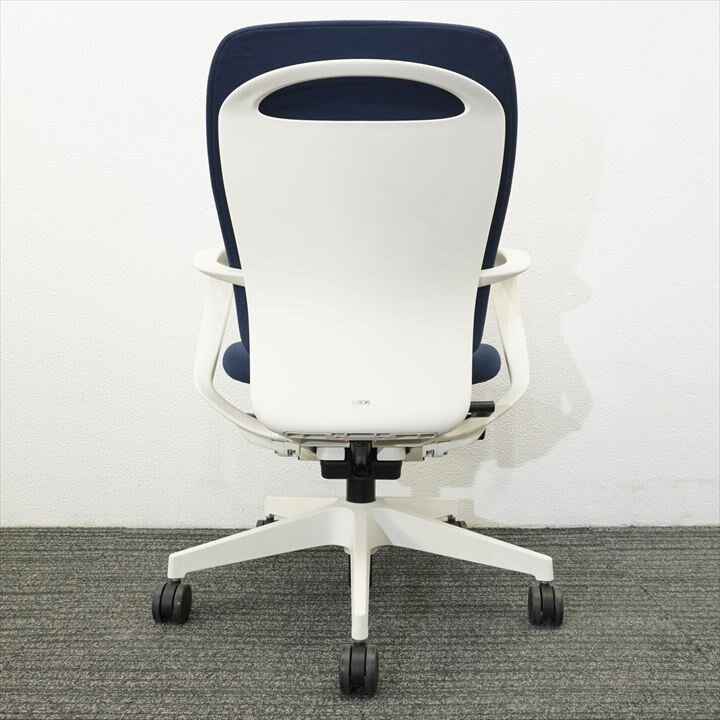 イトーキ フルゴ 肘付 ハイバック ネイビーブルー 特価品