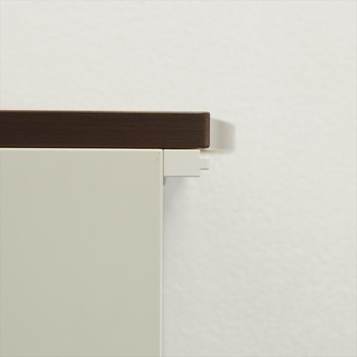 プラス XF オープン書庫 マホガニー天板付 W800 D400 H1120 ホワイト