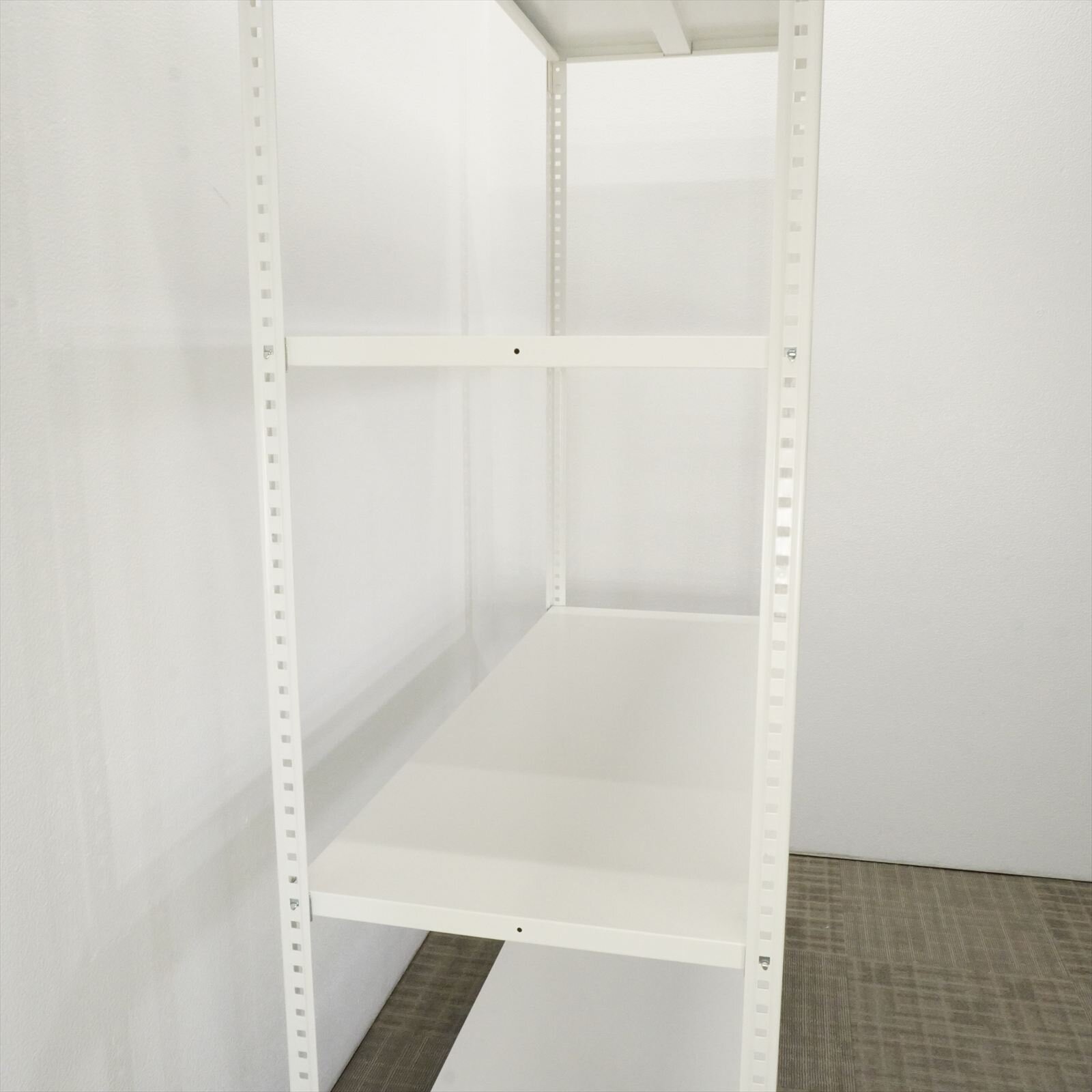 【自社便対応のみ】オカムラ 軽量棚 天地4段 150kg／1段 W1500 D600 H2100 ホワイト