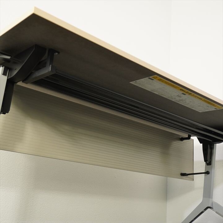 ウチダ パラグラフ フラップテーブル 1560 幕板付 棚板付 ライトファインウッド