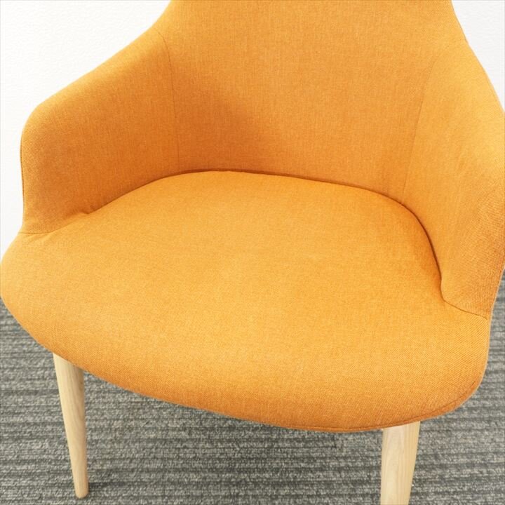 相合家具 ケイク２ ミーティングチェアー オレンジ