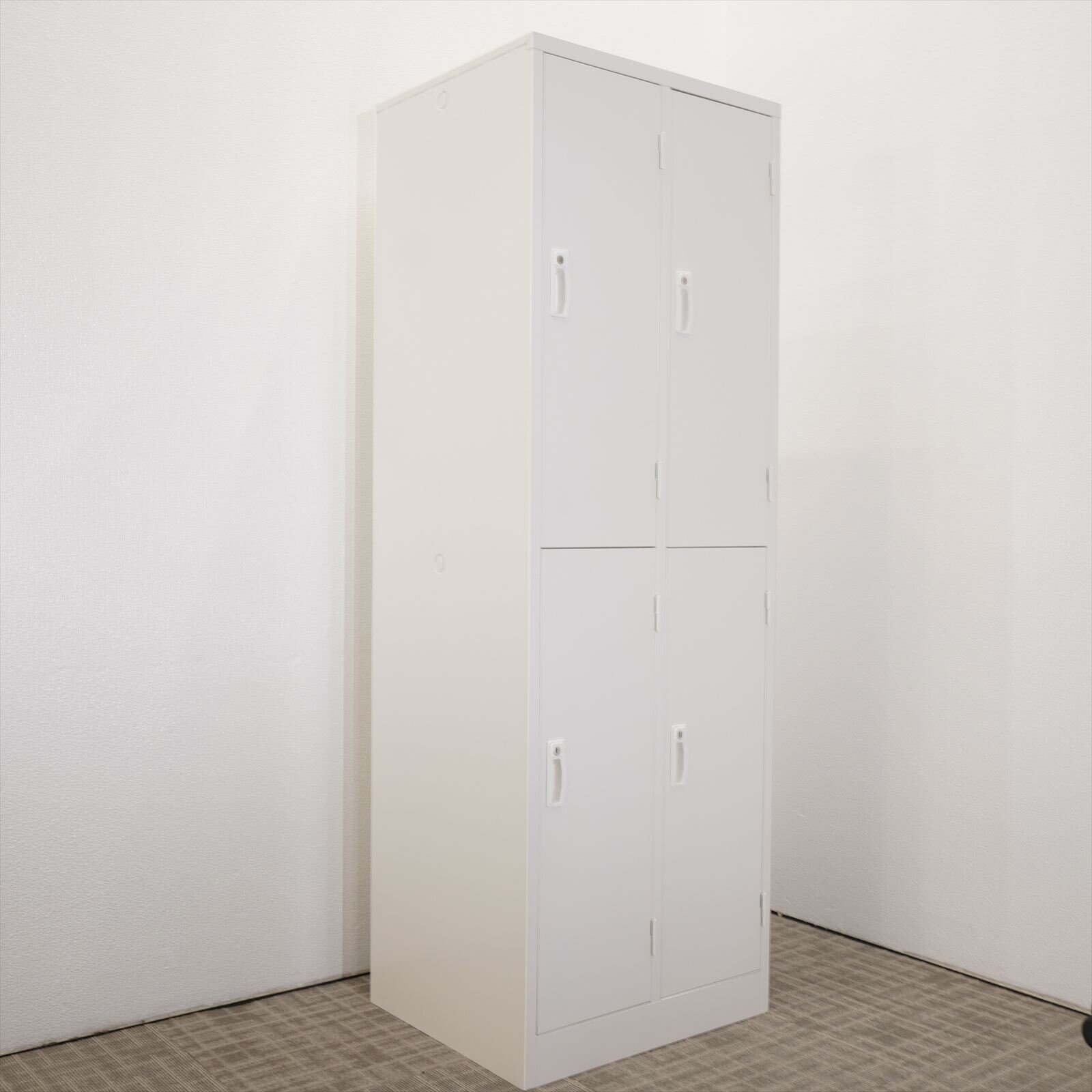 セイコー AKL 4人用ロッカー 2列2段  W608 D515 H1790 ホワイト