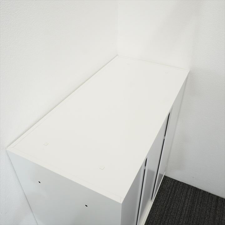 コクヨ エディア ３枚引戸書庫  W900 D450 H965 特価品