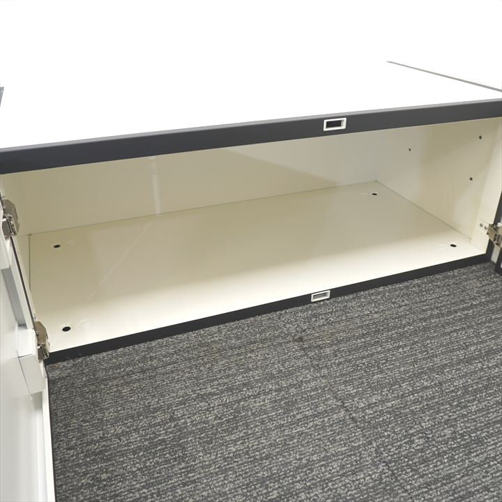 オカムラ レクトライン 両開き書庫 H340 黒カッティングシート 特価品