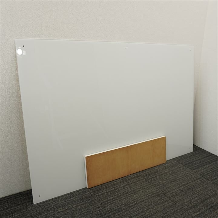 【自社便のみ】ホワイトボード ガラス 壁掛用 W1800XH1200