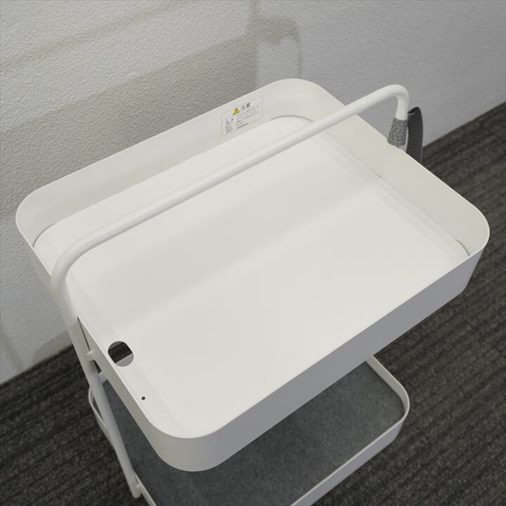 オカムラ ヴィヴァンシリーズ トレイワゴン キャスター付 W481 D380 H653