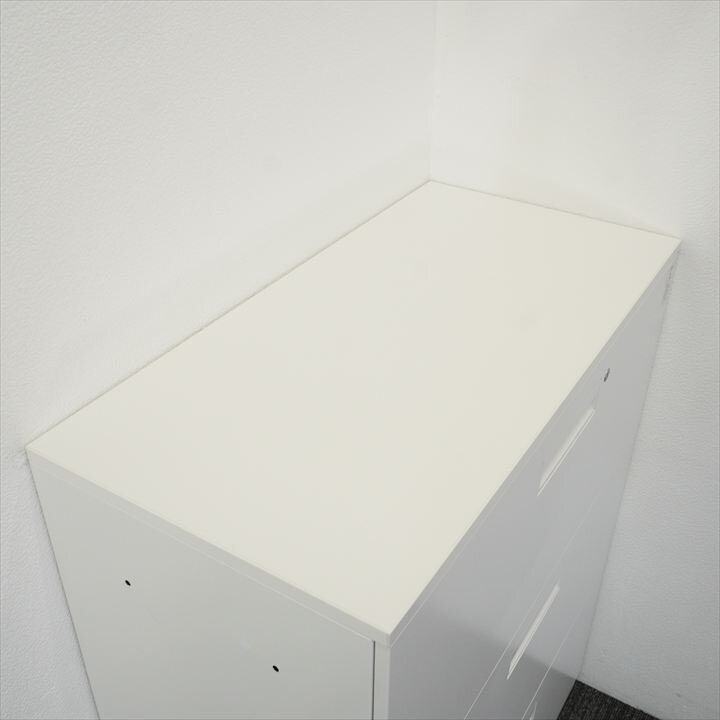 コクヨ エディア 3段ラテラル書庫 天板付 H1120 SAW色