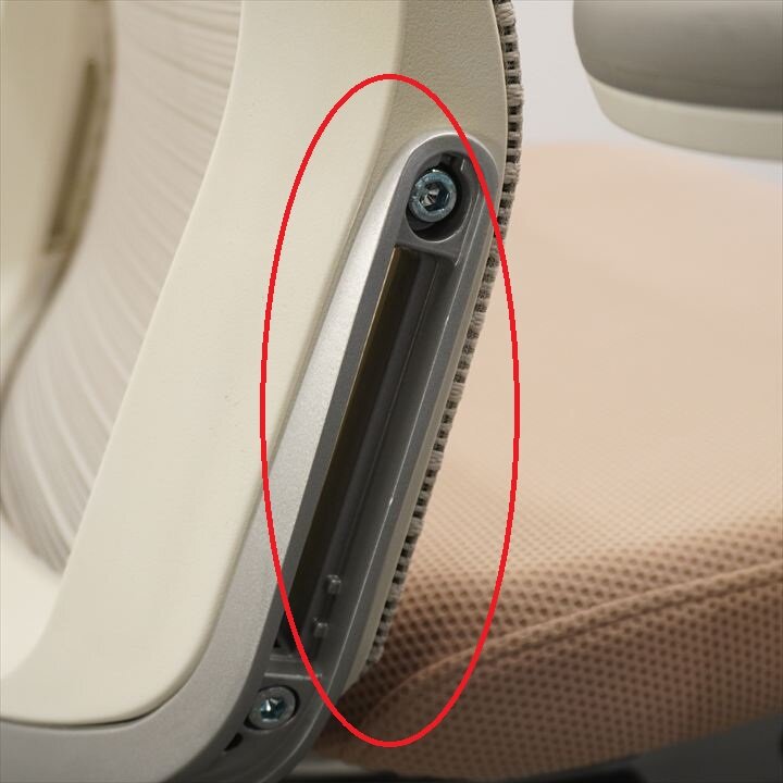 オカムラ コーラル 可動肘 ハイバック ベージュ 特価品