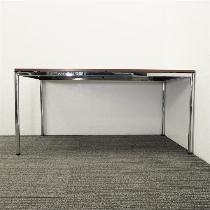 オカムラ トレッセＲ ミーティングテーブル W1500 D800 H720 ネオウッドダーク