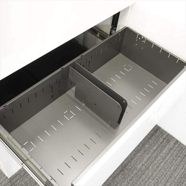 オカムラ レクトライン 3段ラテラル+両開き書庫 W900 D450 H2150 ZA75色 特価品