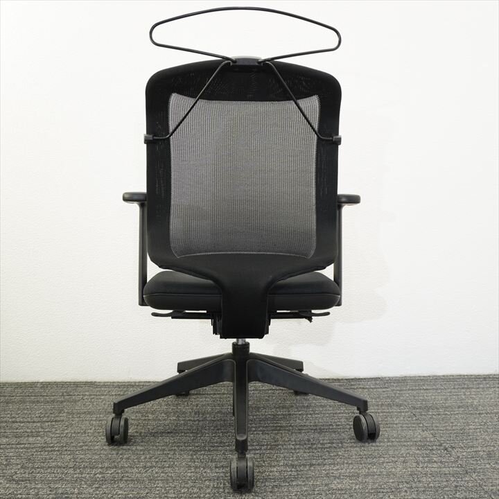 プラス取扱 ジロフレックス ４３４ 肘付 ハンガー付 ブラック 特価品