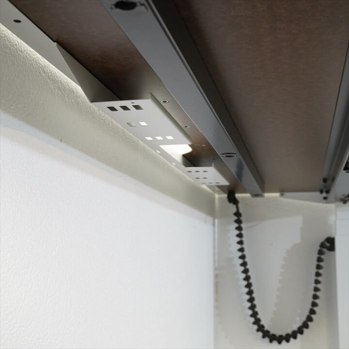 コクヨ シークエンス スタンダートテーブル 昇降デスク 配線ダクト白 W1750 D860 H630-1290 ホワイト