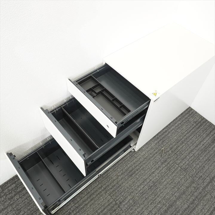 イトーキ インステート ３段ワゴン ロングタイプ H607