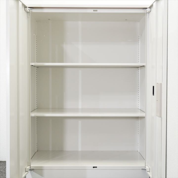 イトーキ シンラインキャビネットA4 両開き書庫 天板付 W800 D450 H1120 W9色