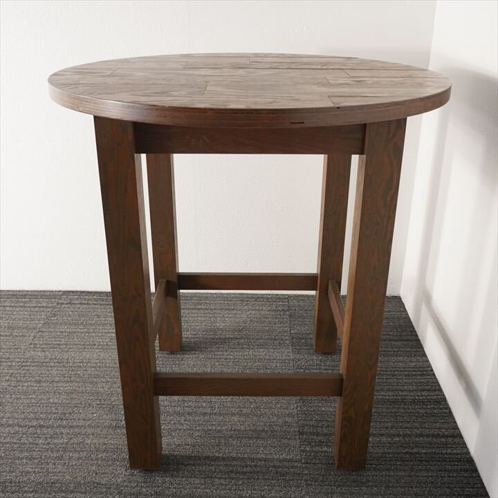 木製丸ハイテーブル Φ1000 H1050 (1)