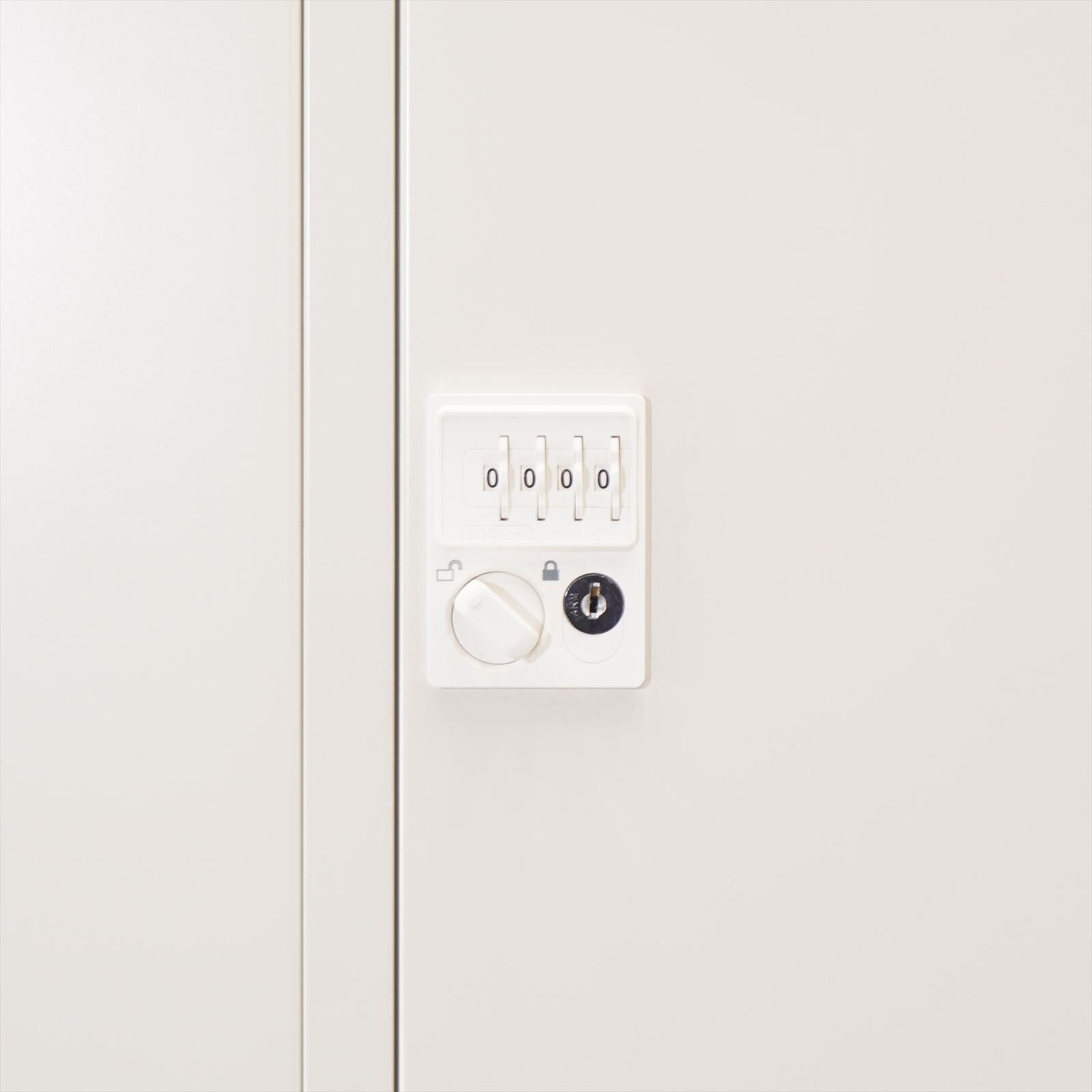 プラス LK2 ダイヤル式6人用ロッカー H1790 ホワイト