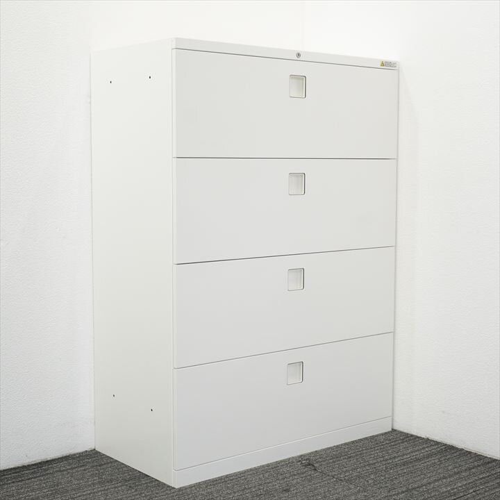 オカムラ レクトライン 4段ラテラル書庫 H1250 ZA75色