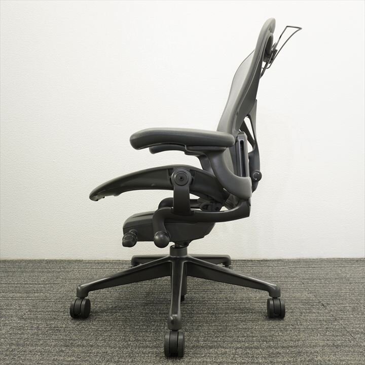 ハーマンミラー アーロンチェアー リマスタード フル装備 Ｂサイズ ハンガー付