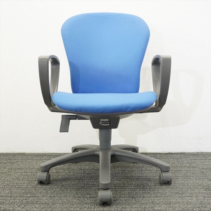 コクヨ レグノ２ 肘付 ブルー