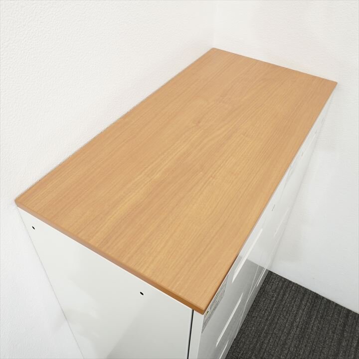 プラス ダブルバーチカル書庫 天板付 W900 D450 H1120