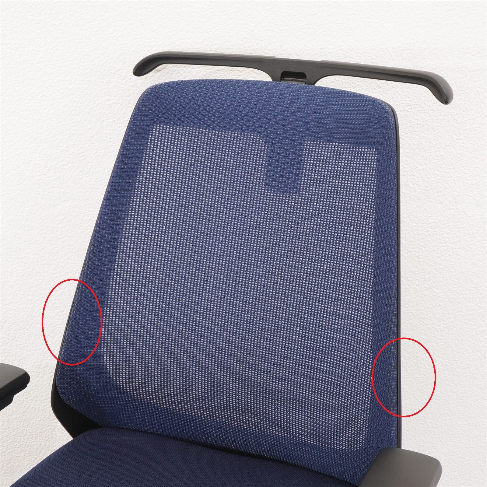 イトーキ ノナチェア 可動肘 ハンガー付 ネイビーブルー