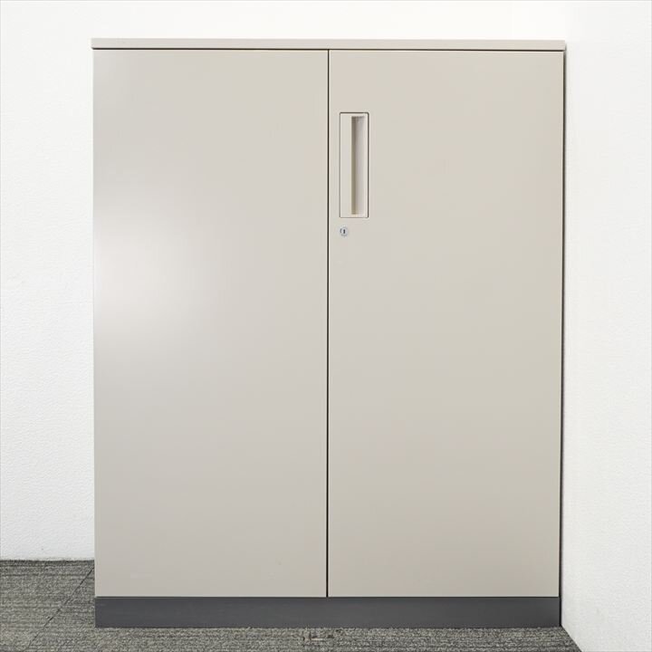 コクヨ エディア 扉付き書類整理庫 3列11段 深型トレー 天板付 H1130 ナチュラルグレー(F1色)