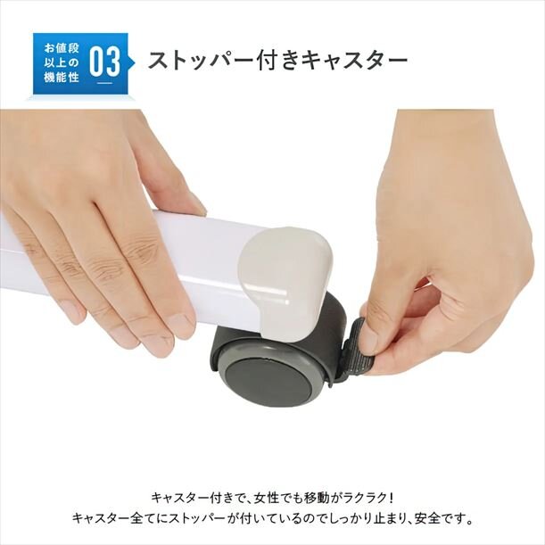 【新品／送料無料】脚付きホワイトボード 両面 無地 スチール WR-1290 W1285 D530 H1805