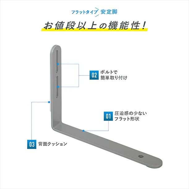 【新品】安定脚 フラットタイプ（片面）